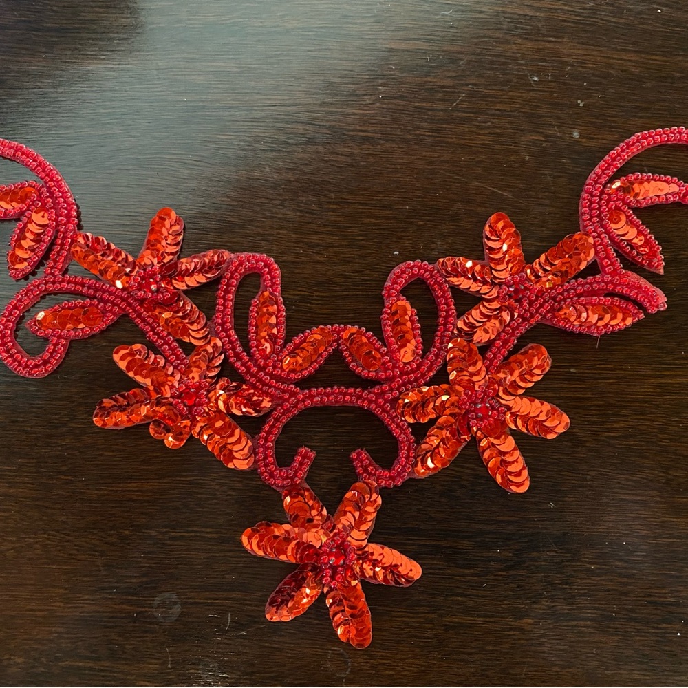 Vintage Appliqué Red